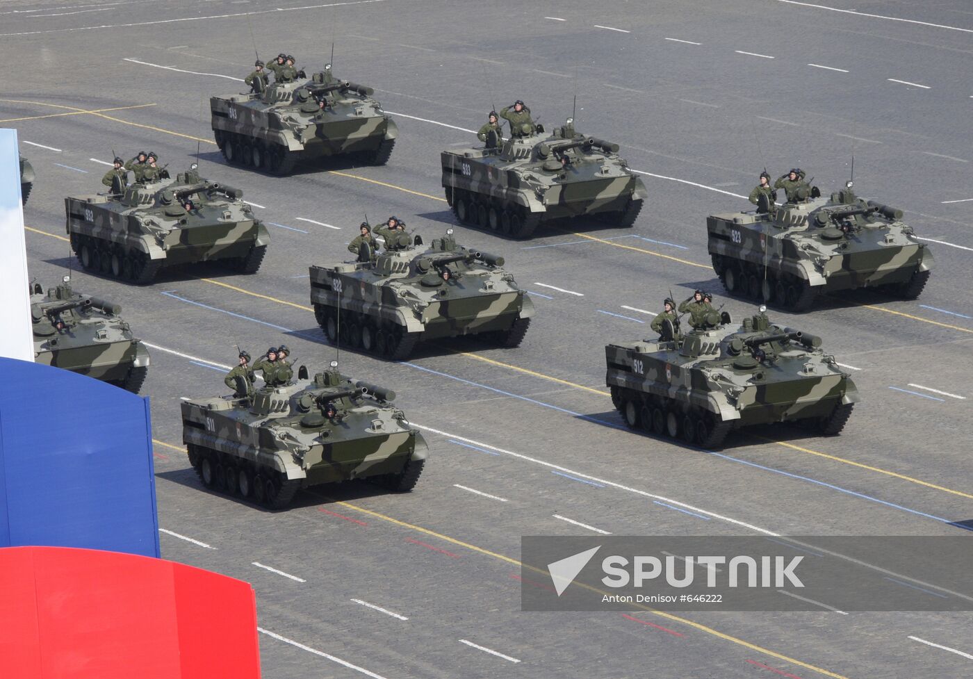 Military parade on 65th anniversary of WWII Victory