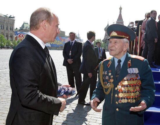 Vladimir Putin during Victory Parade