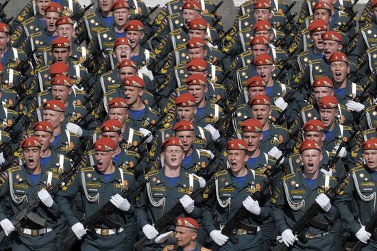 Military Parade on 65th anniversary of VE Day