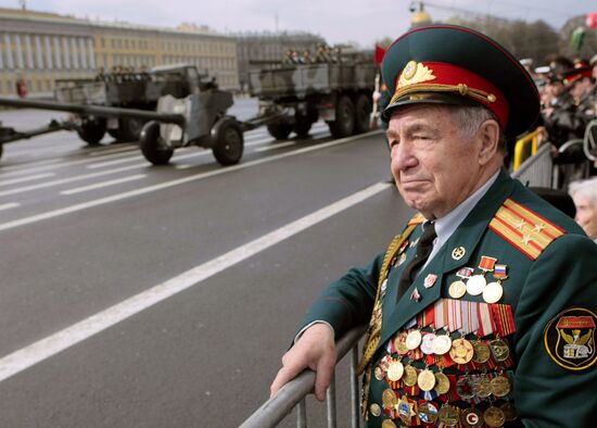 Victory Day Parade in St Petersburg