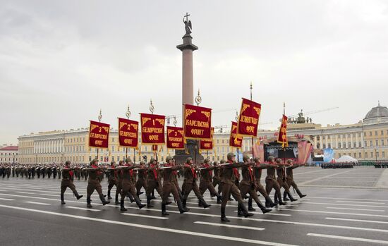 Victory Day Parade in St Petersburg