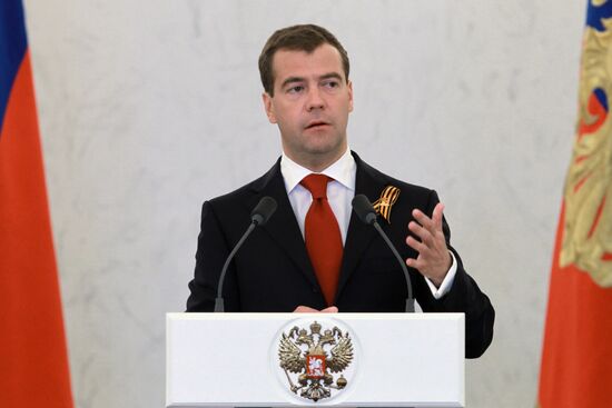 State reception on behalf of Russian President