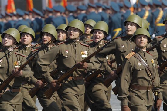 Military Parade on 65th anniversary of VE Day