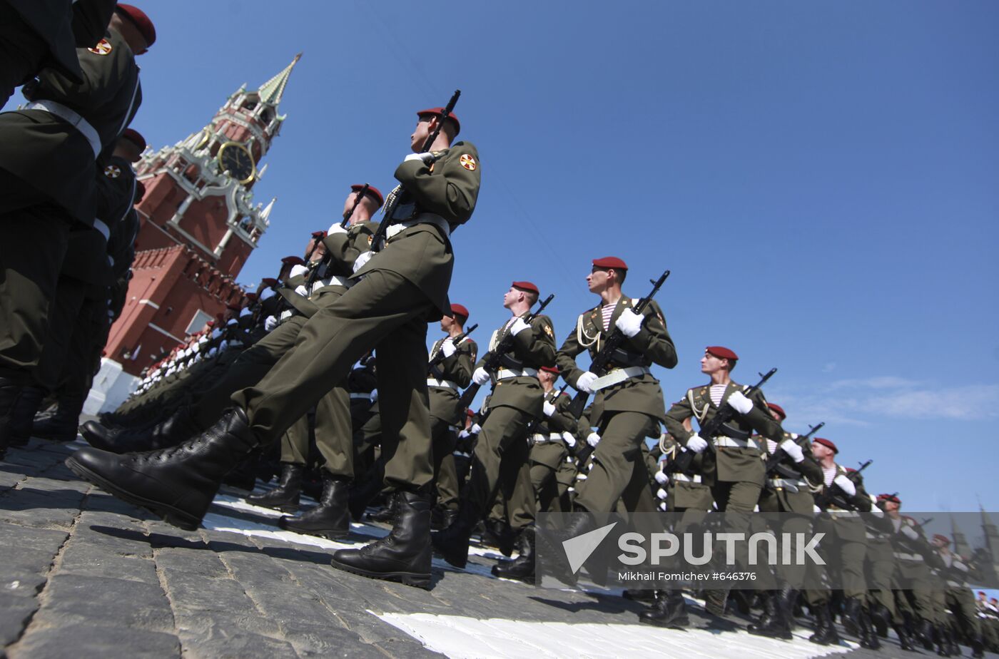 Military Parade on 65th anniversary of VE Day