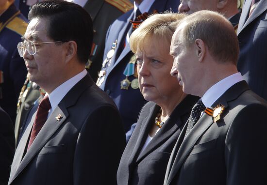 Hu Jintao, Angela Merkel, Vladimir Putin