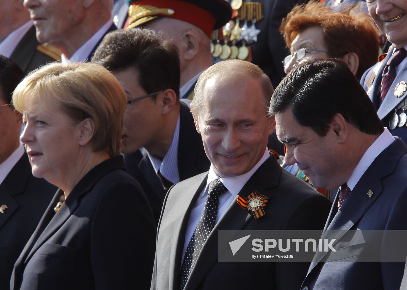 Angela Merkel, Dmitry Medvedev, Gurbanguly Berdymukhamedov
