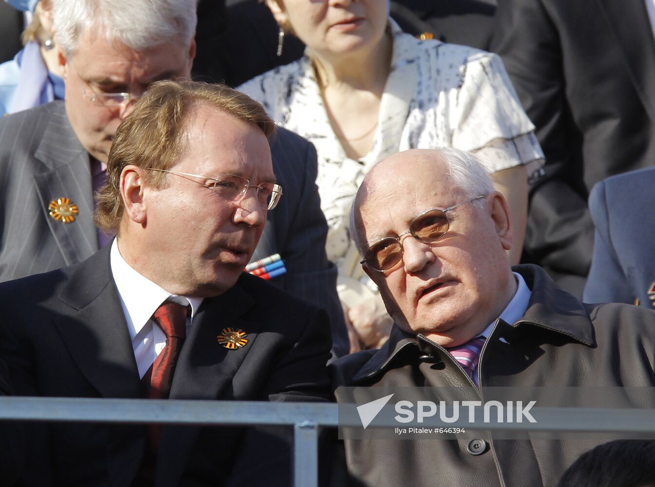 Vladimir Kozhin and Mikhail Gorbachev
