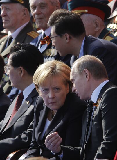 Hu Jingtao, Angela Merkel, Vladimir Putin