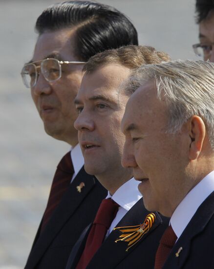 Hu Jintao, Dmitry Medvedev, Nursultan Nazarbayev