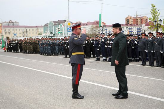 Victory Day celebration in Grozny