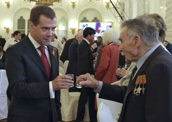 Dmitry Medvedev hosts official reception in Kremlin