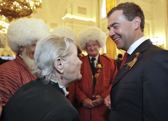 Dmitry Medvedev hosts official reception in Kremlin