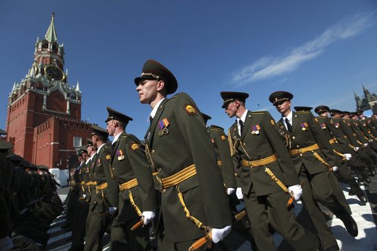 Military Parade on 65th anniversary of VE Day