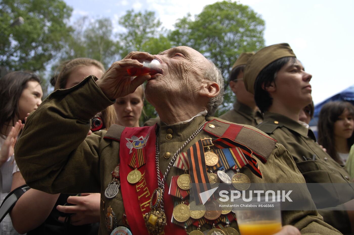 Celebrating Victory Day in Moscow
