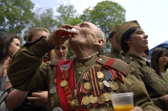 Celebrating Victory Day in Moscow