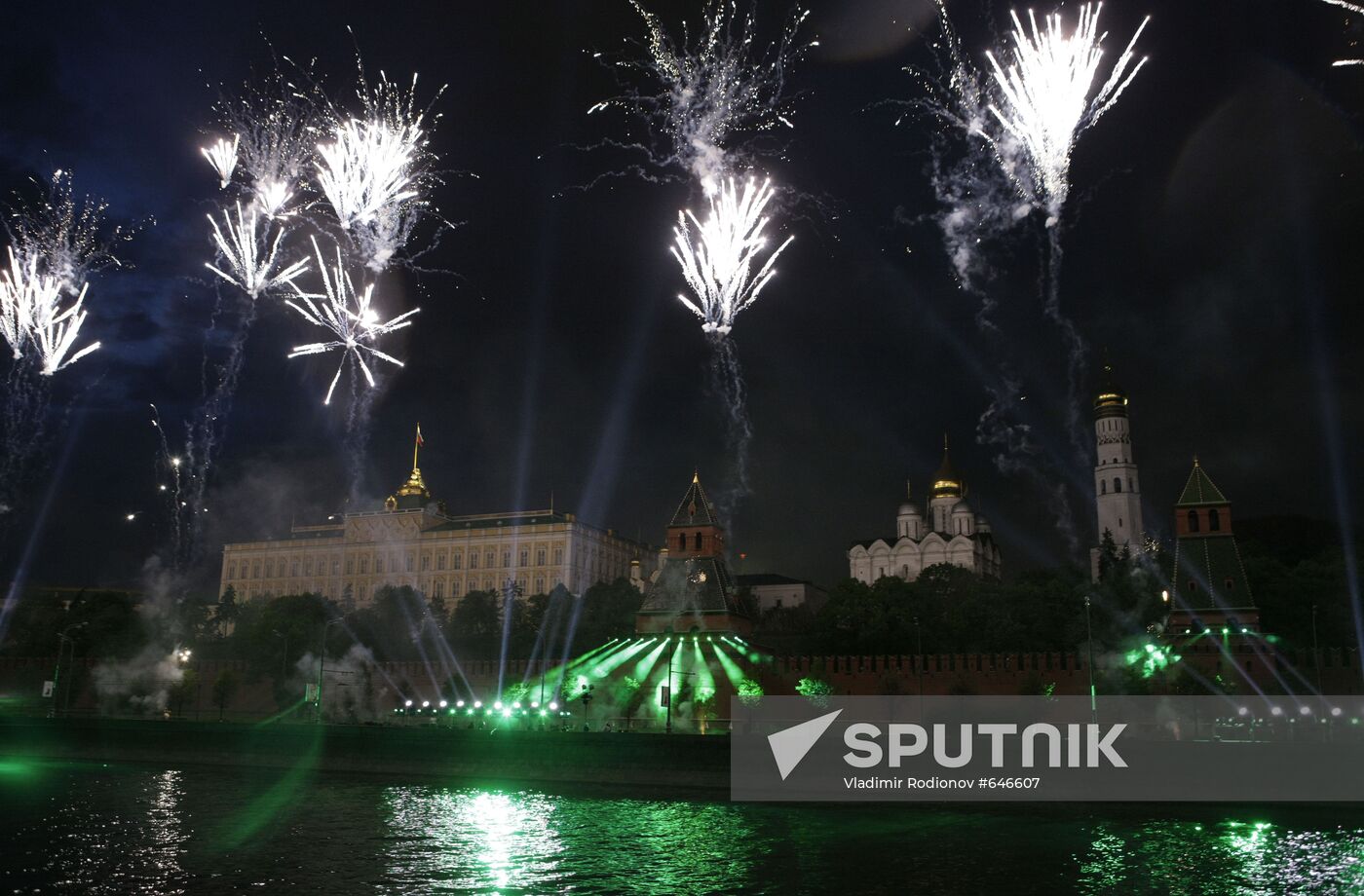 Fireworks display on Victory Day