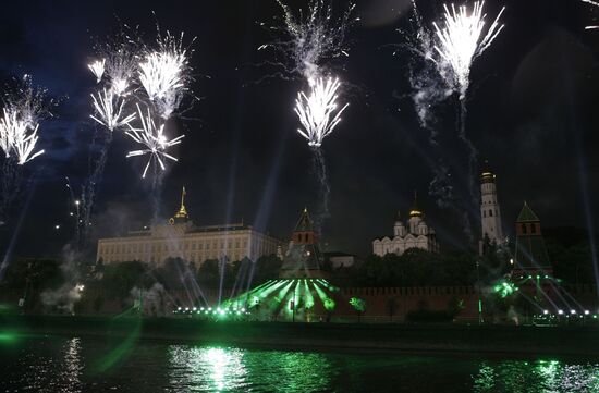 Fireworks display on Victory Day