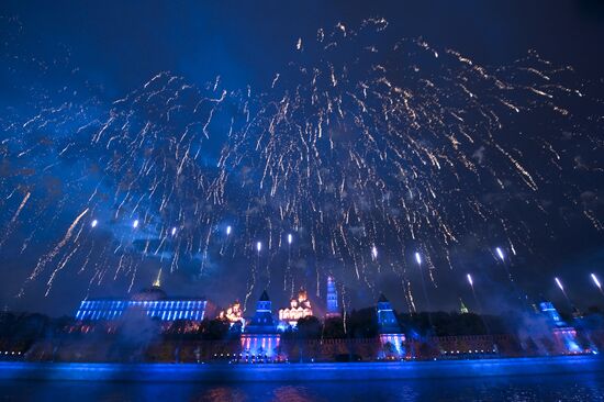Firework marking the 65th anniversary of Victory Day