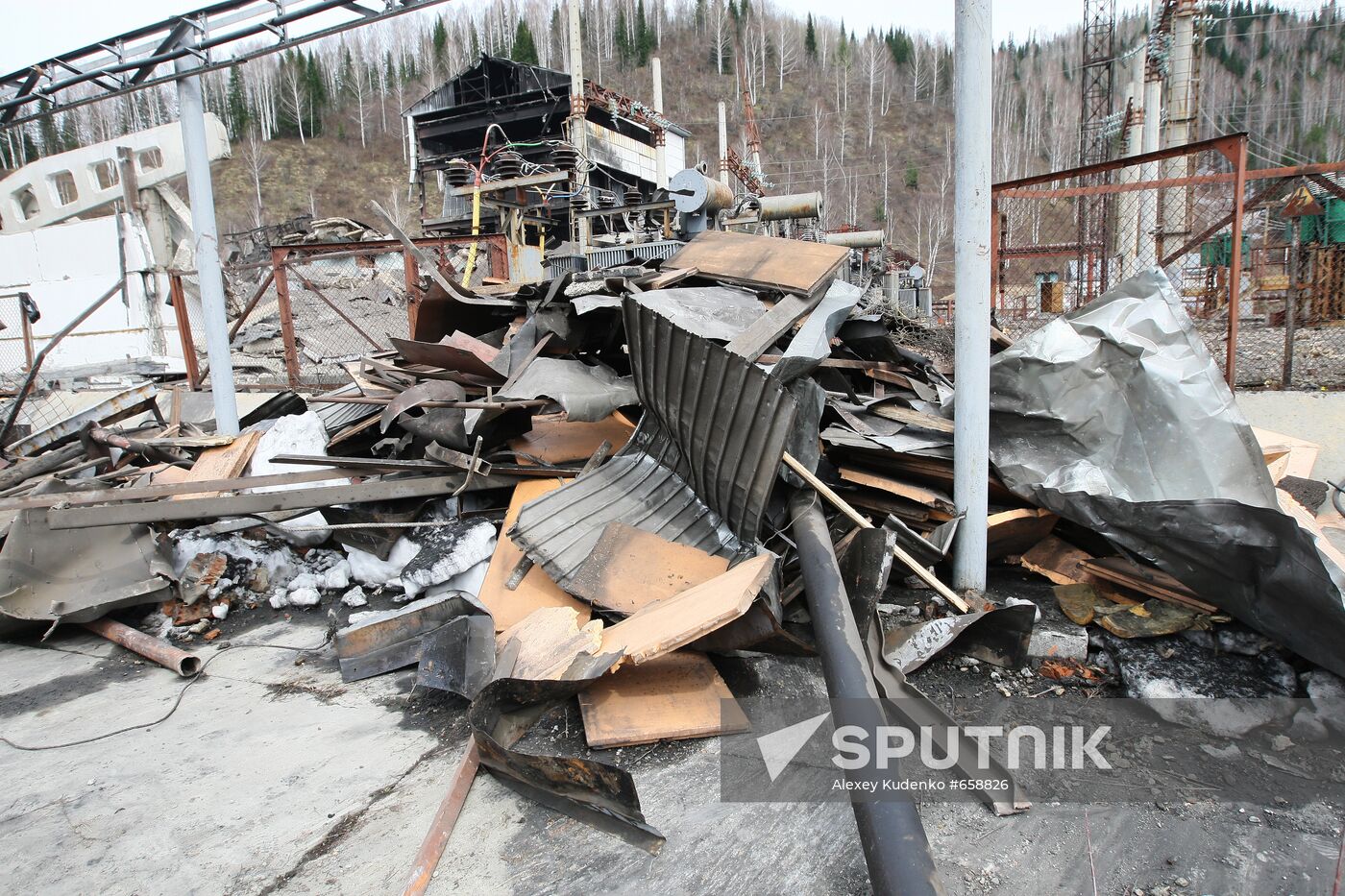 Vertical shaft of Raspadskaya coal mine