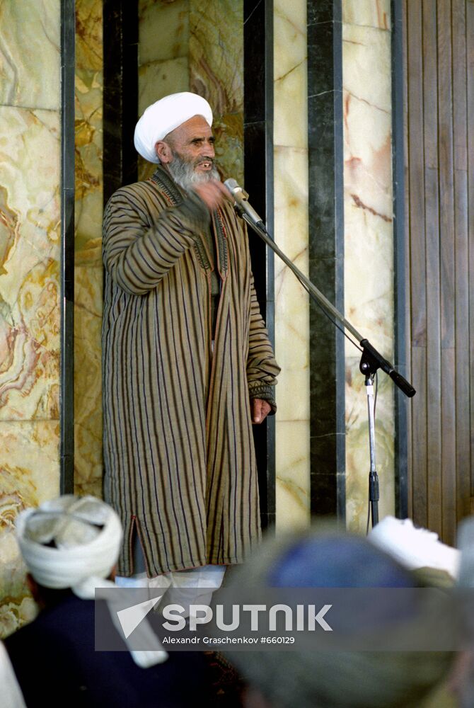 Service at a mosque