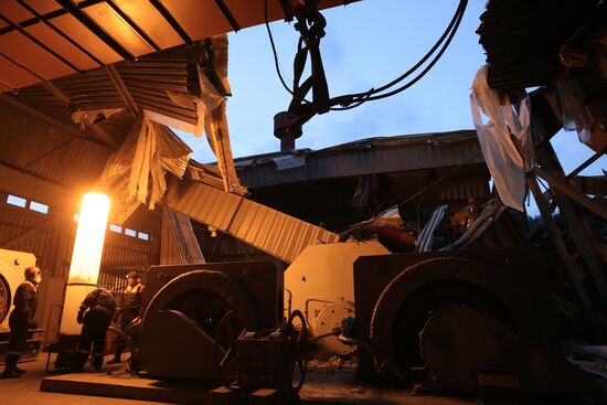 Repair and restoration works at Raspadskaya coal mine