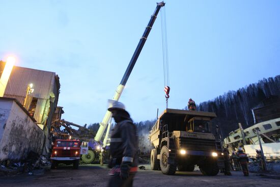 Repair and restoration works at Raspadskaya coal mine