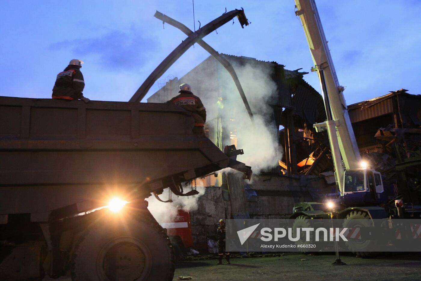 Repair and restoration works at Raspadskaya coal mine