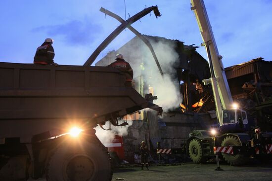 Repair and restoration works at Raspadskaya coal mine