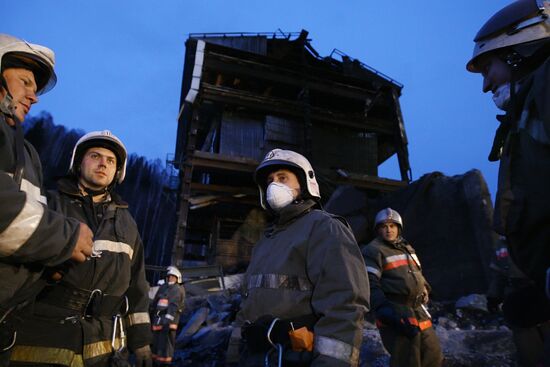 Vertical shaft of Raspadskaya coal mine