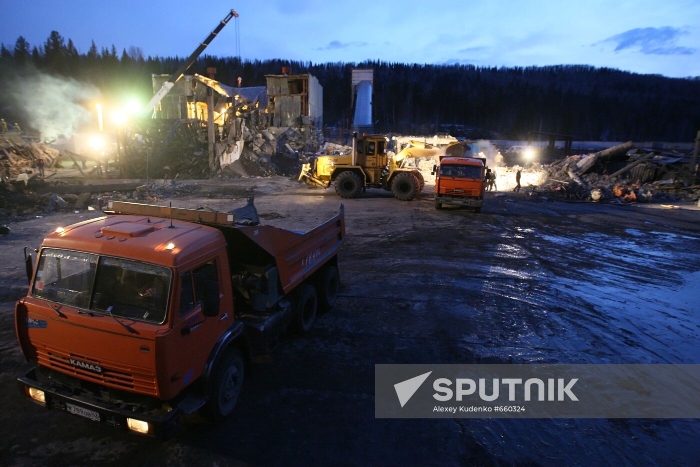 Repair and restoration works at Raspadskaya coal mine