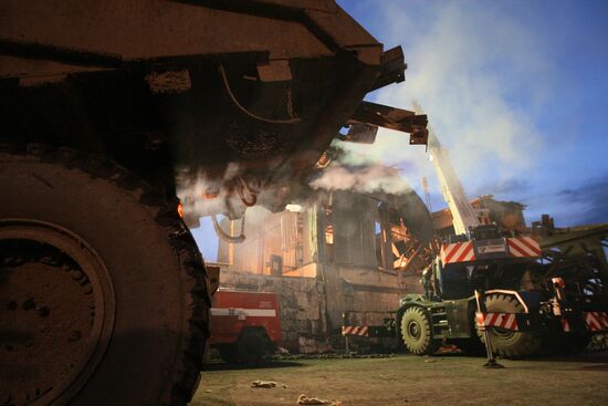 Repair and restoration works at Raspadskaya coal mine