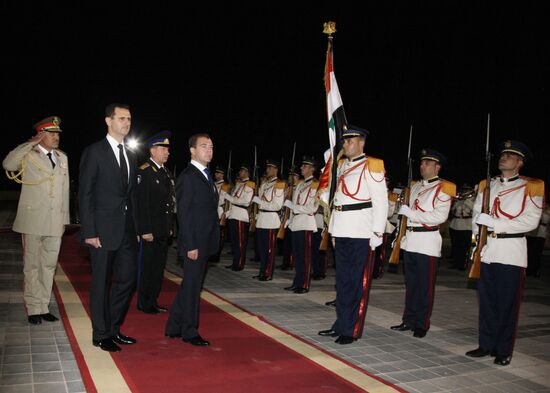 Dmitry Medvedev visits Syria