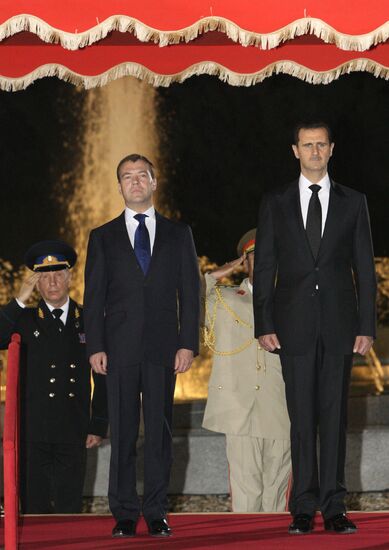 Dmitry Medvedev visits Syria