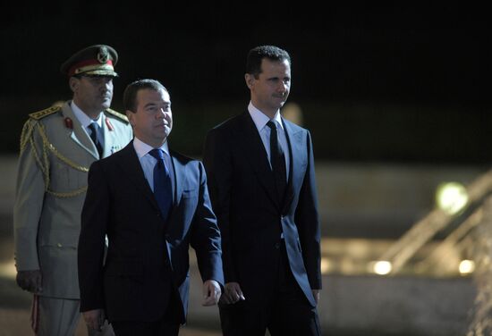 Dmitry Medvedev visits Syria