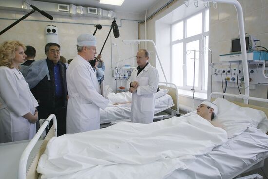 Vladimir Putin visits Kemerovo region