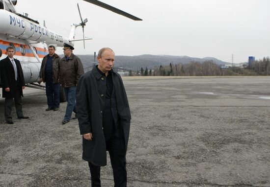 Vladimir Putin visits Kemerovo region