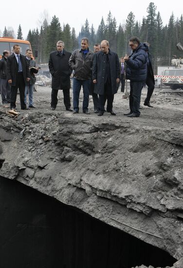Vladimir Putin visits Kemerovo region