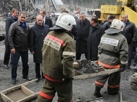 Vladimir Putin visits Kemerovo region