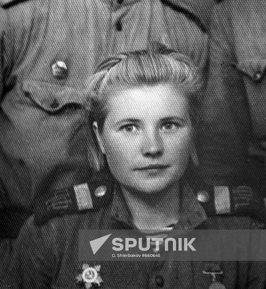 Veteran of the Great Patriotic War Ekaterina Mikhailova