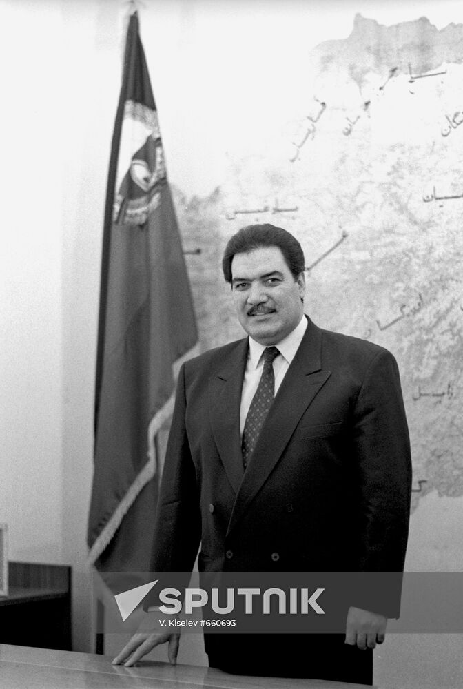 President of Republic of Afghanistan Najibullah