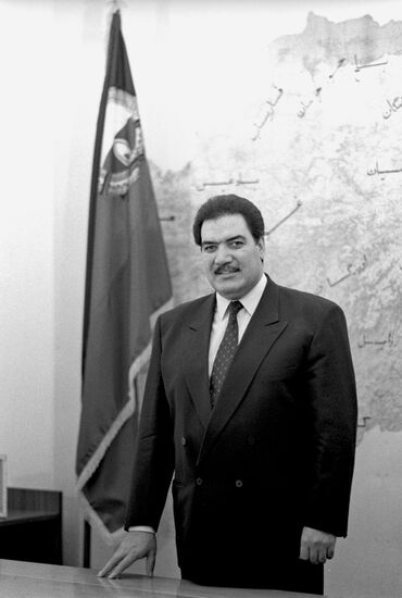 President of Republic of Afghanistan Najibullah