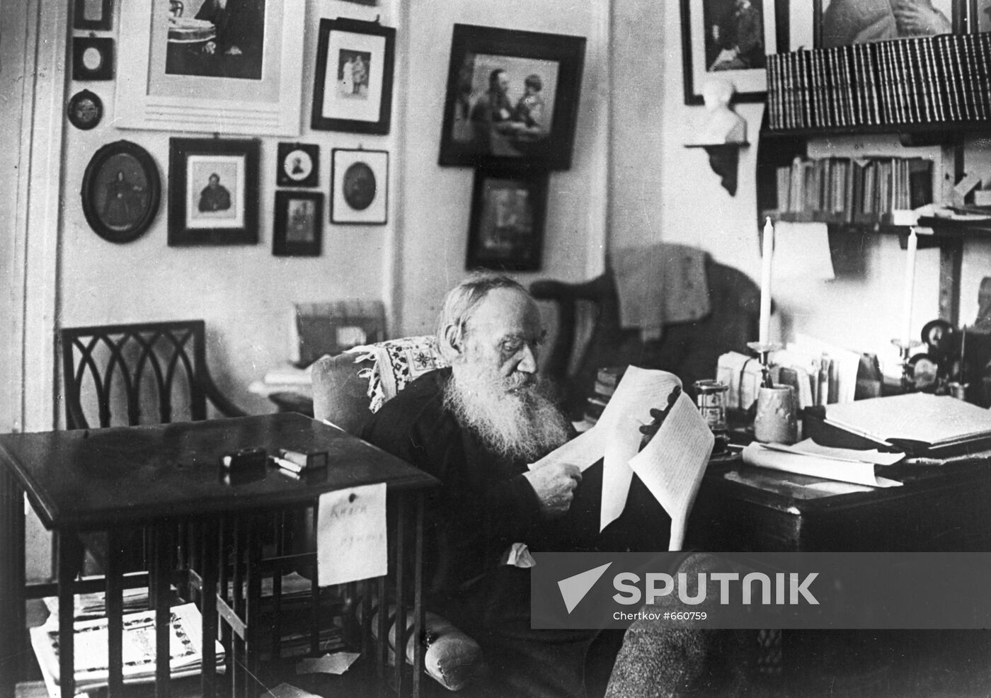 Russian writer Leo Tolstoy