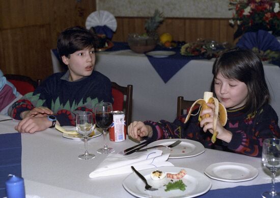 President Boris Yeltsin's grandchildren