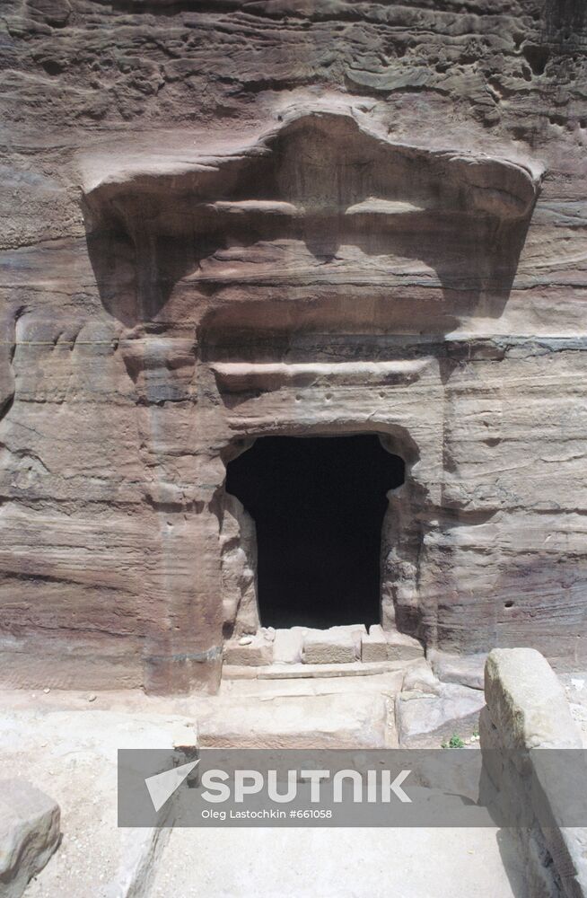 Cave dwelling in Petra