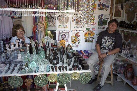 Craft shop in Mexico