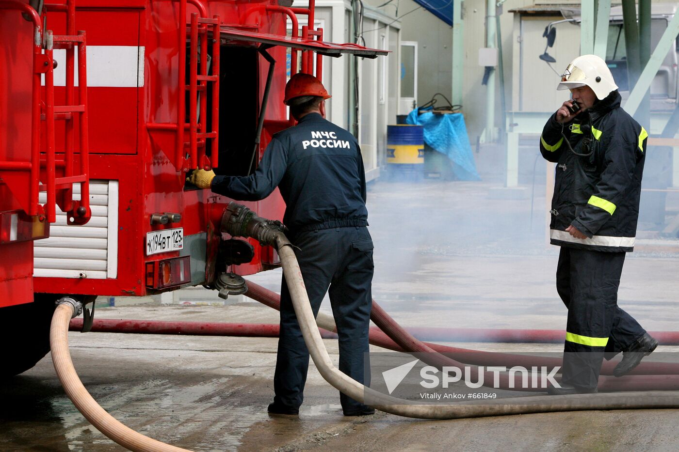 Tactical training in fire extinguishing at high altitude