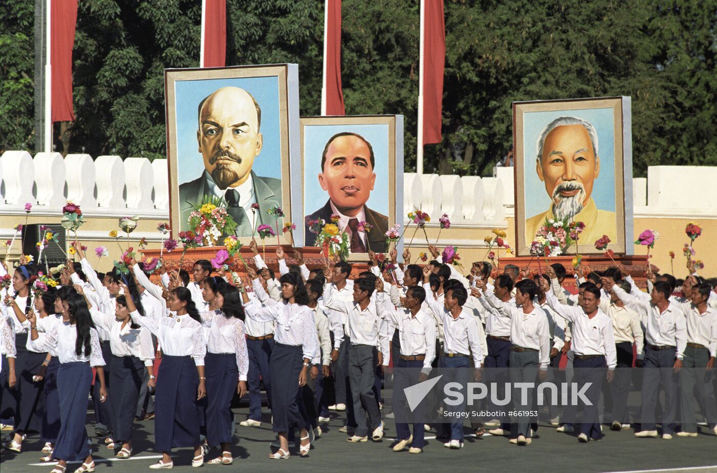 10th anniversary of Kampuchea Peoples Republic foundation.
