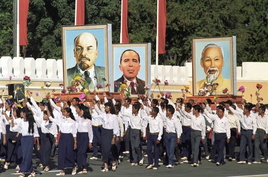 10th anniversary of Kampuchea Peoples Republic foundation.