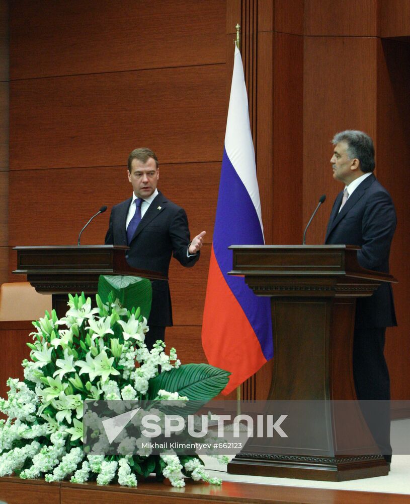 Dmitry Medvedev's official visit to Turkey: Day 2