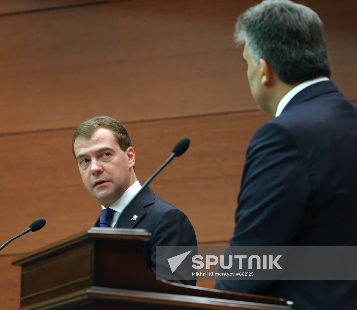 Dmitry Medvedev's official visit to Turkey: Day 2